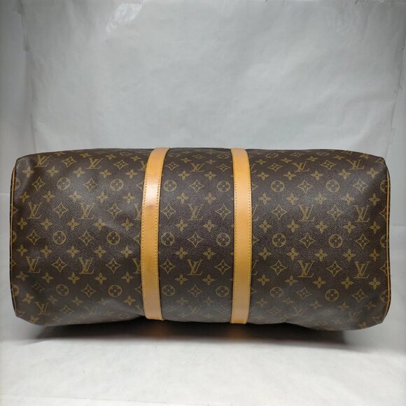 Authentic Louis Vuitton Boston Bag Keepall 55 Brown Monogram mn535-120825 - Picture 5 of 9